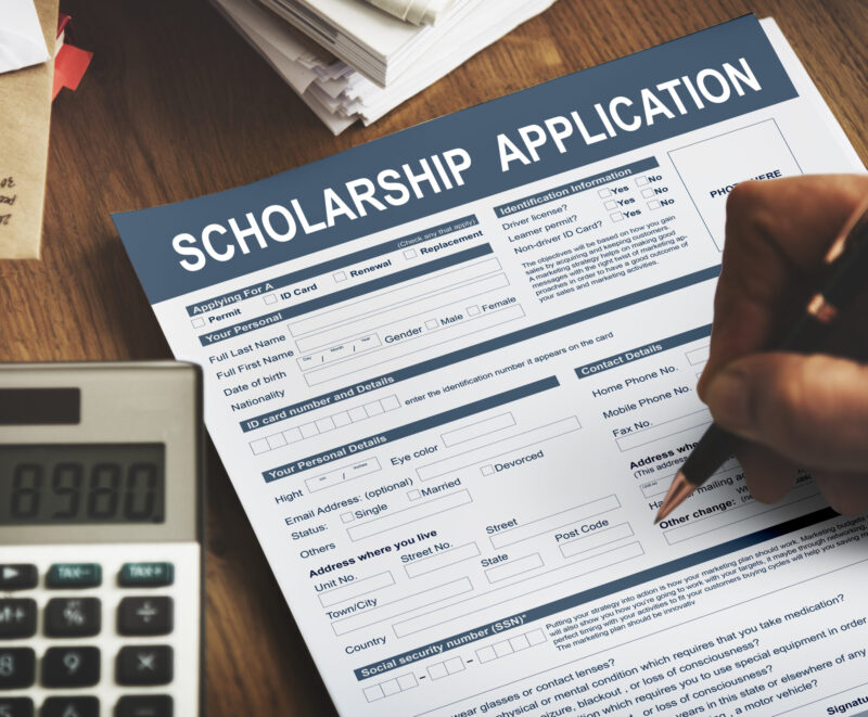 Scholarship Application Form Foundation Concept